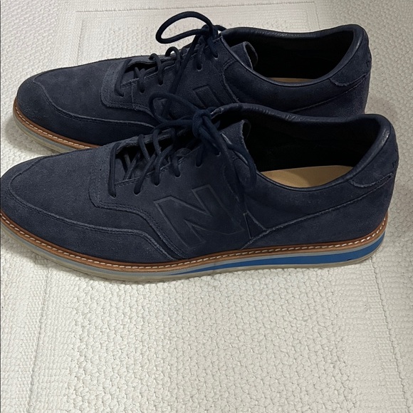 New Balance Dark Blue Suede Oxfords
